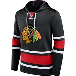 NHL Chicago Blackhawks Laced Up Black Pullover Hoodie