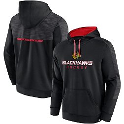 NHL Chicago Blackhawks Wordmark Black Pullover Hoodie