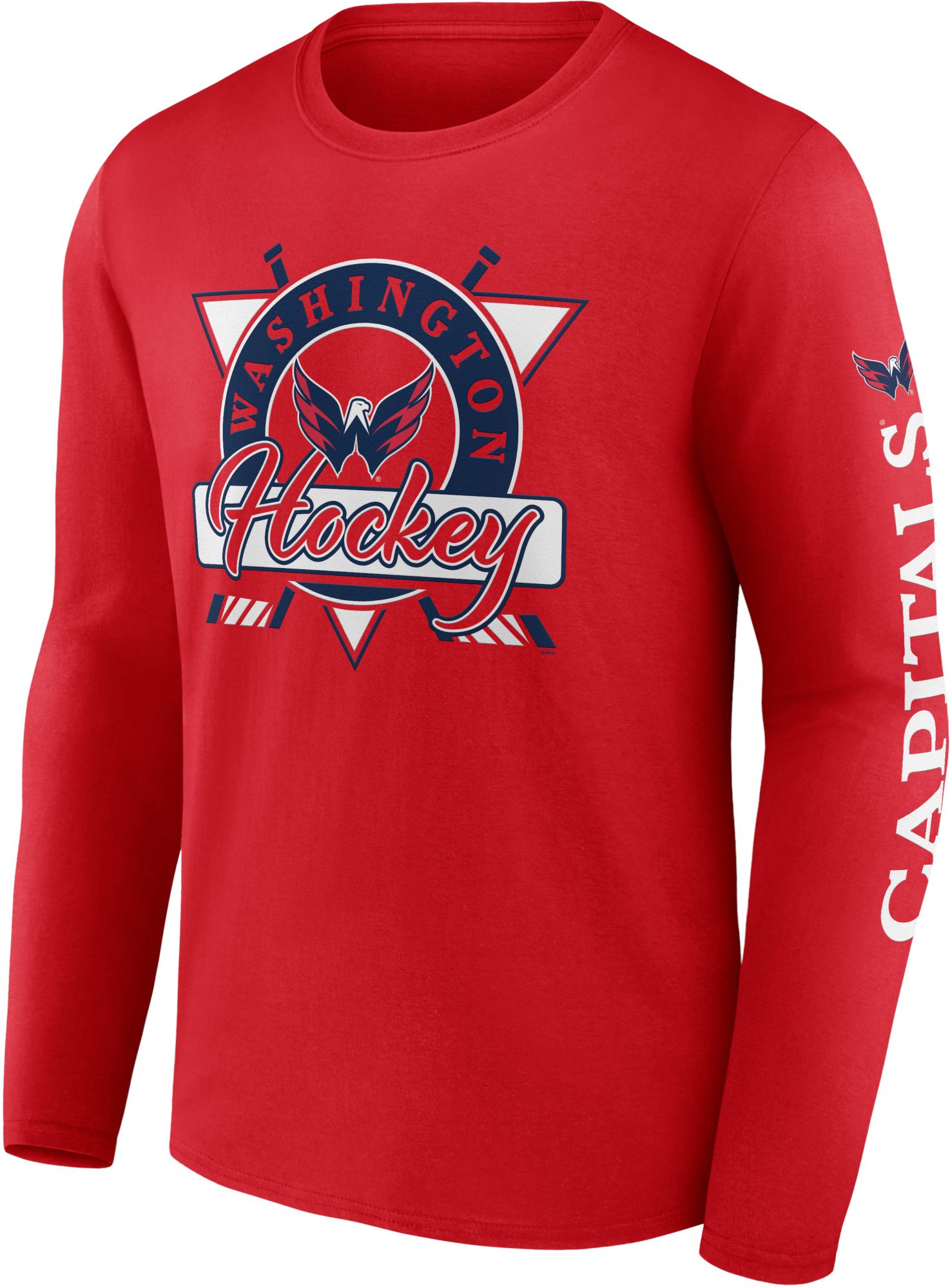 NHL Washington Capitals Graphic Sleeve Hit Red Long Sleeve Shirt