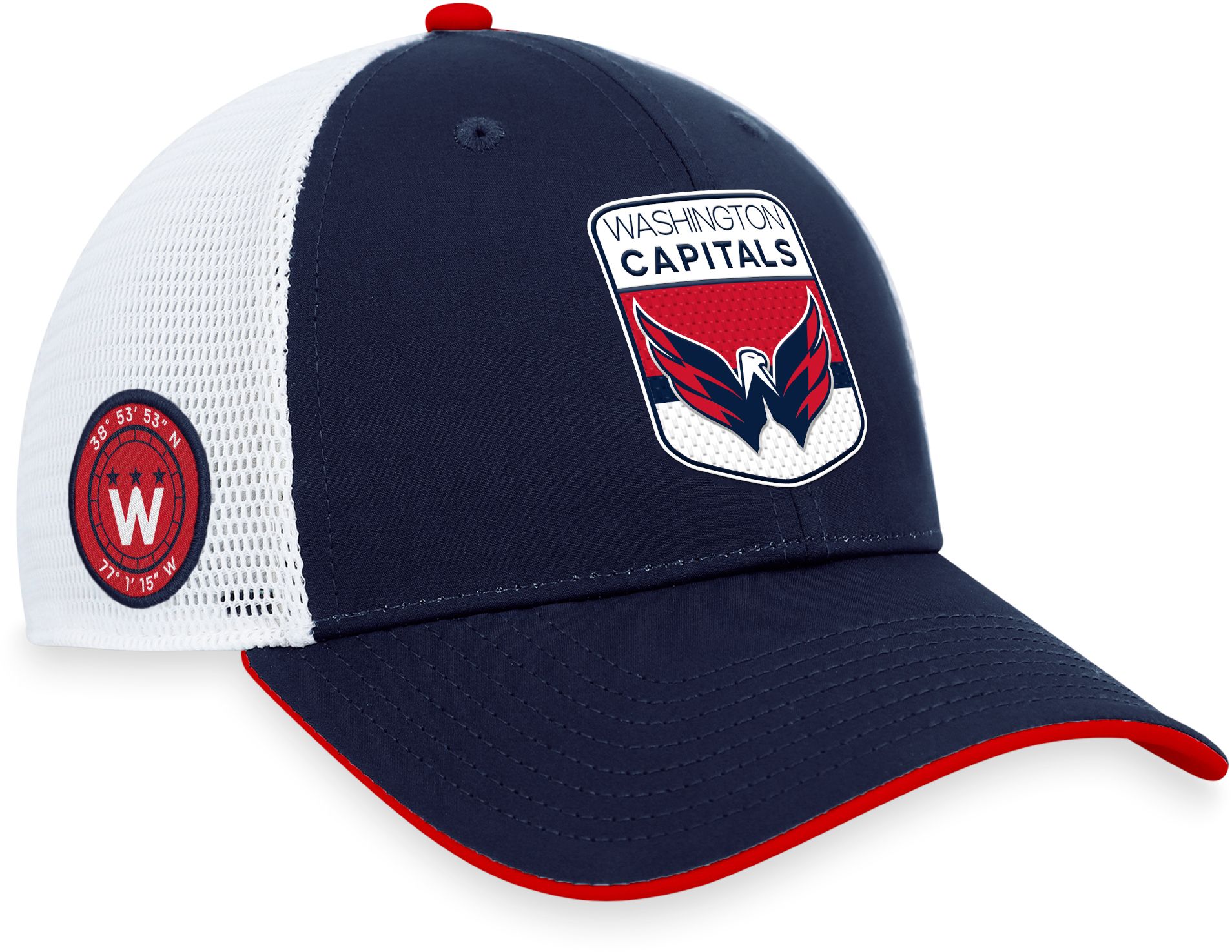 NHL Washington Capitals 2023-2024 Authentic Pro Draft Trucker Hat