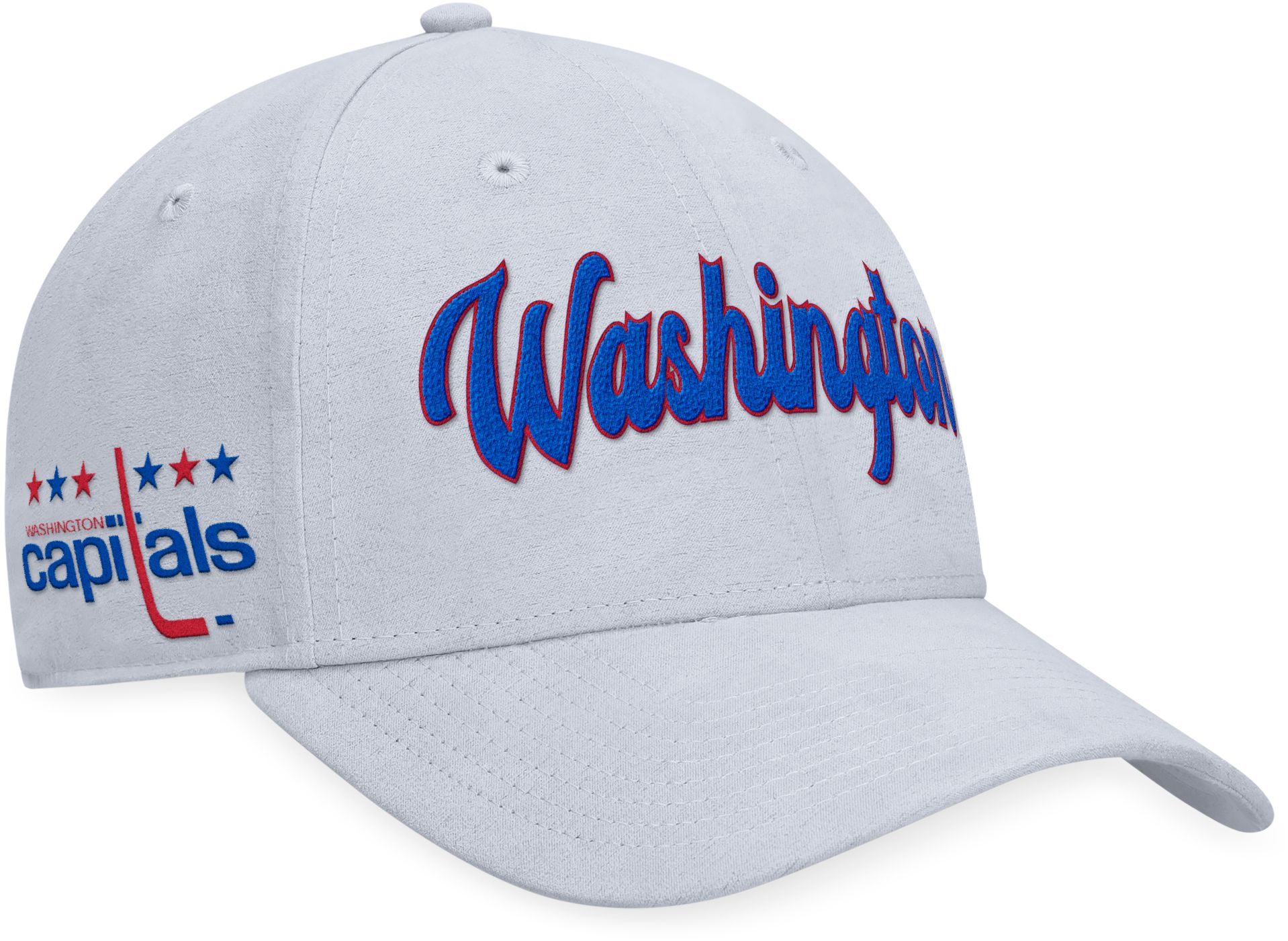 NHL Washington Capitals Vintage Suede Grey Snapback Hat