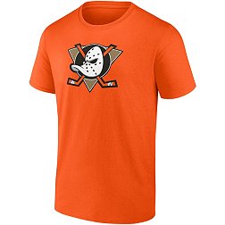 NHL Anaheim Ducks Alternate Primary Logo Orange T-Shirt
