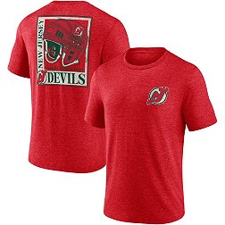 NHL New Jersey Devils Vintage Red Tri-Blend T-Shirt