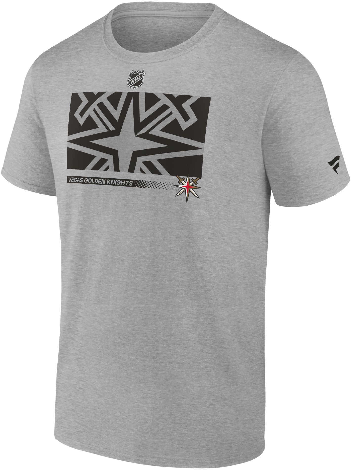 NHL Vegas Golden Knights Grey Authentic Pro Secondary Logo T-Shirt