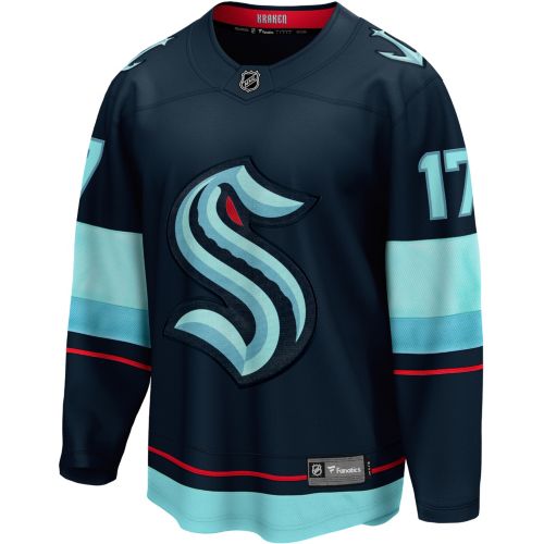 NHL Men's Seattle Kraken Navy Authentic Pro Rink Pullover