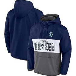 NHL Seattle Kraken Defender Navy Pullover Jacket
