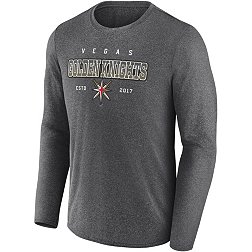 NHL Vegas Golden Knights Team Wordmark Heather Grey Long Sleeve Shirt
