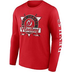 NHL New Jersey Devils Long Sleeve Shirt Men's Red Size XL