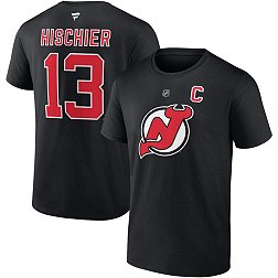 NHL New Jersey Devils Nico Hischier #13 Black T-Shirt