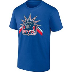 Mitchell & Ness New York Rangers Penalty Box Blue T-Shirt, Men's, Medium