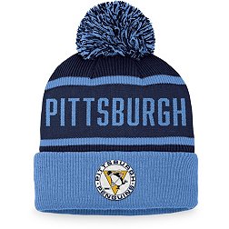 NHL Pittsburgh Penguins Vintage Navy Pom Cuffed Beanie