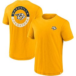 NHL Nashville Predators 2-Hit Logo Gold T-Shirt