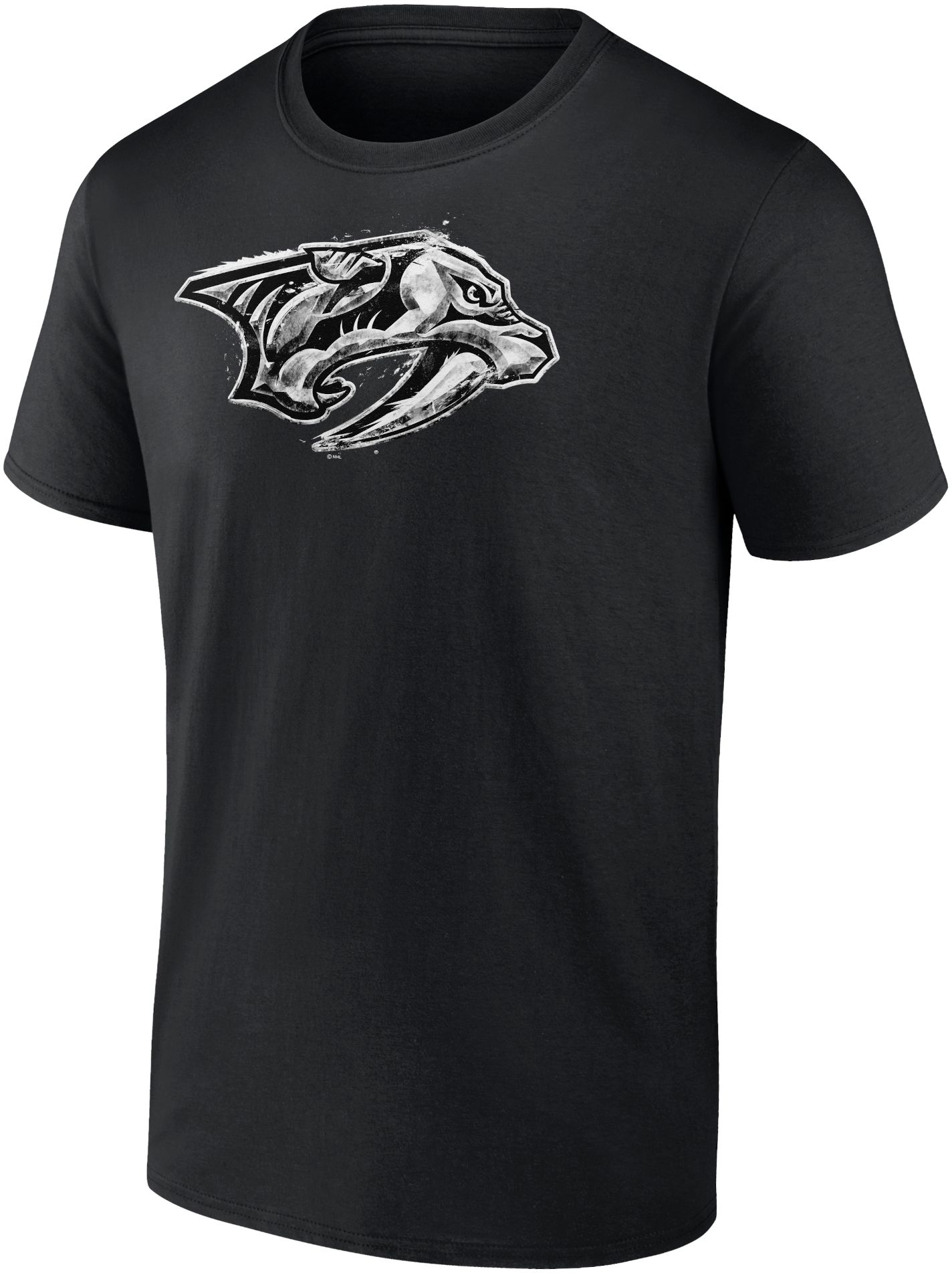 NHL Adult Nashville Predators Iced Out Black T-Shirt