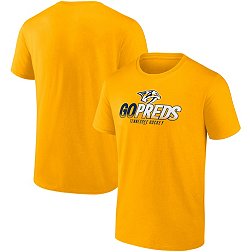 NHL Nashville Predators Ice Cluster Yellow Gold T-Shirt