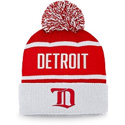 NHL Detroit Red Wings Vintage Red Pom Cuffed Beanie