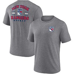 NHL New York Rangers 2-Hit Tri-Blend Grey T-Shirt
