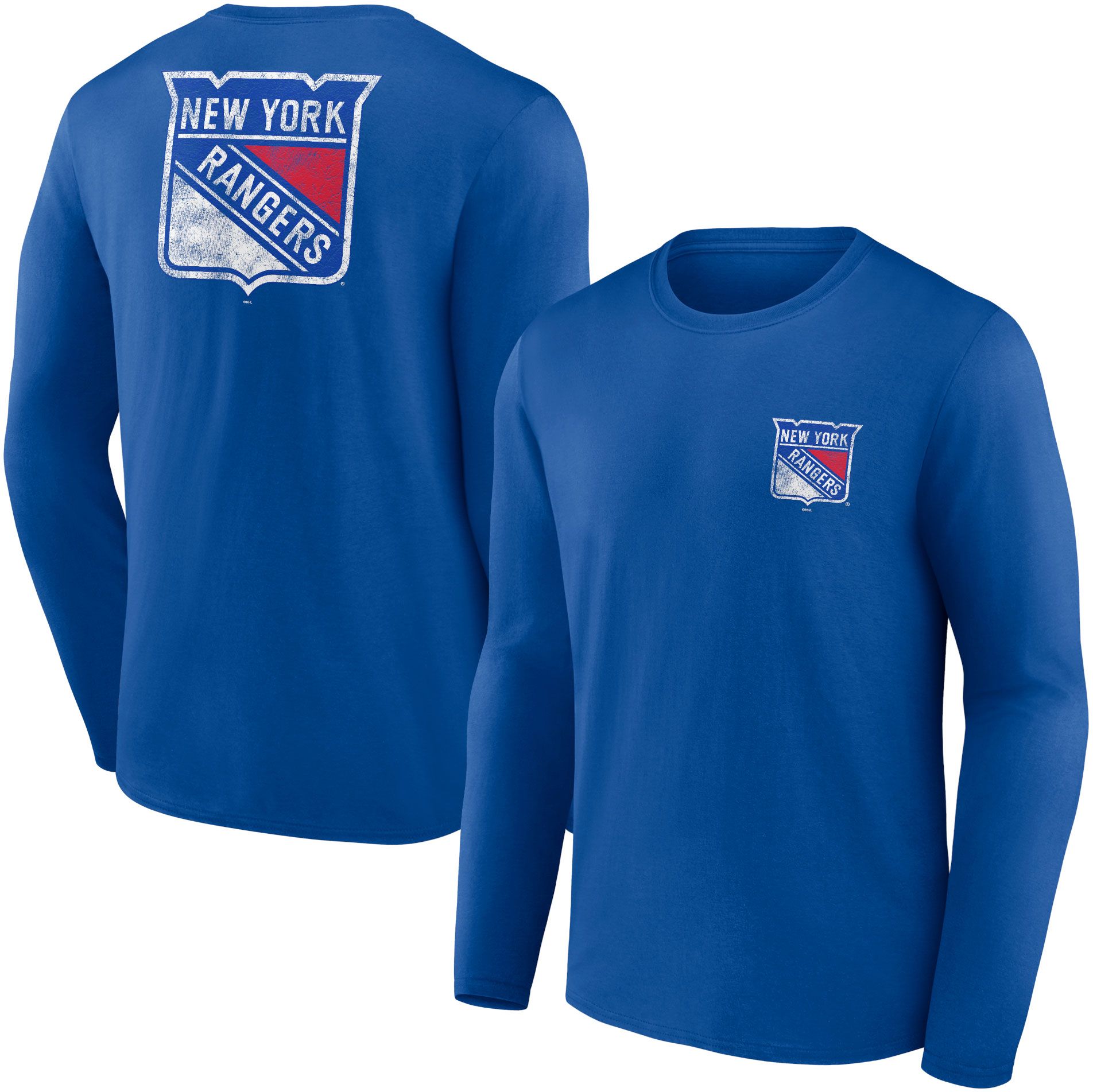 NHL New York Rangers Shoulder Patch Royal T-Shirt