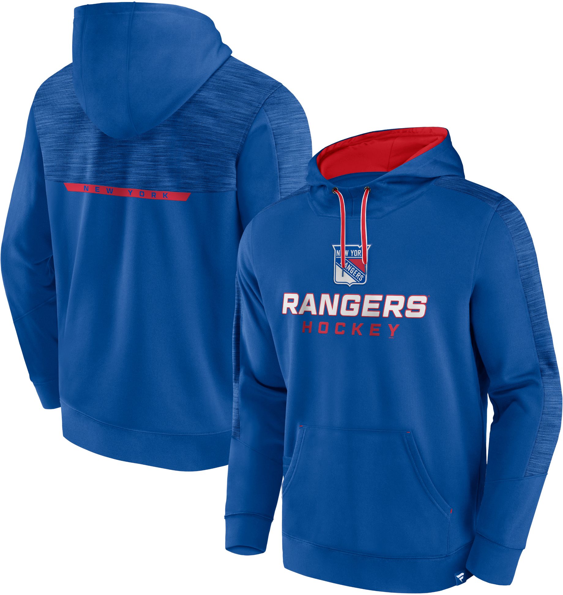 NHL New York Rangers Wordmark Blue Pullover Hoodie
