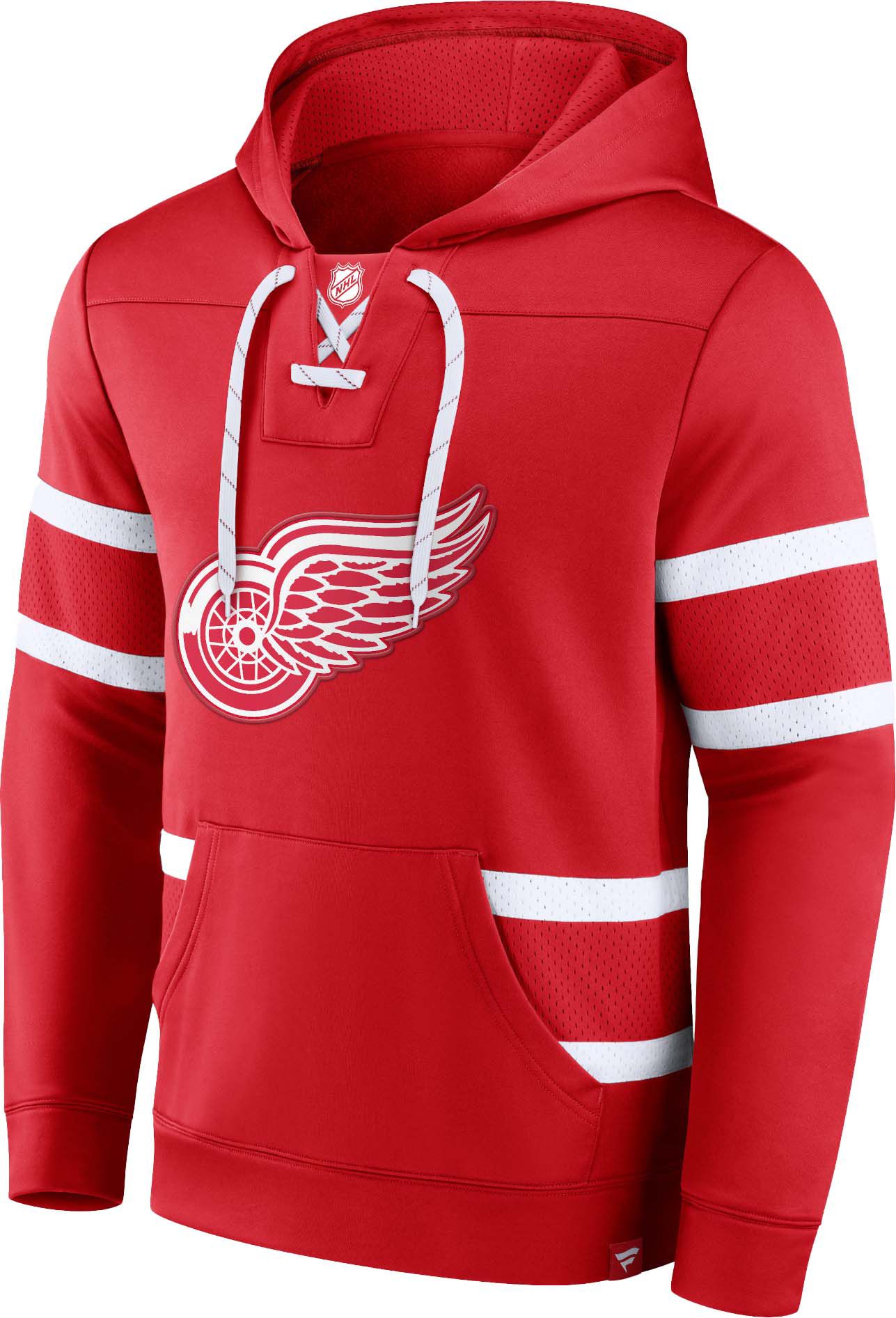 NHL Detroit Red Wings Power Play Red Pullover Hoodie