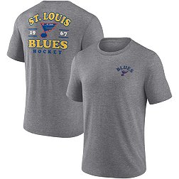 NHL St. Louis Blues 2-Hit Tri-Blend Grey T-Shirt