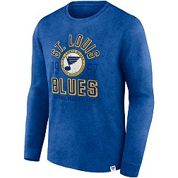 NHL St. Louis Blues Vintage Bi-Blend Blue Long Sleeve Shirt