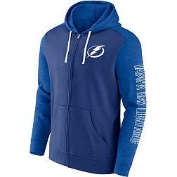 Tampa Bay Lightning Big & Tall Stripe Pullover Hoodie - Heather Charcoal
