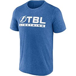 NHL Tampa Bay Lightning Logo Blue Tri-Blend T-Shirt