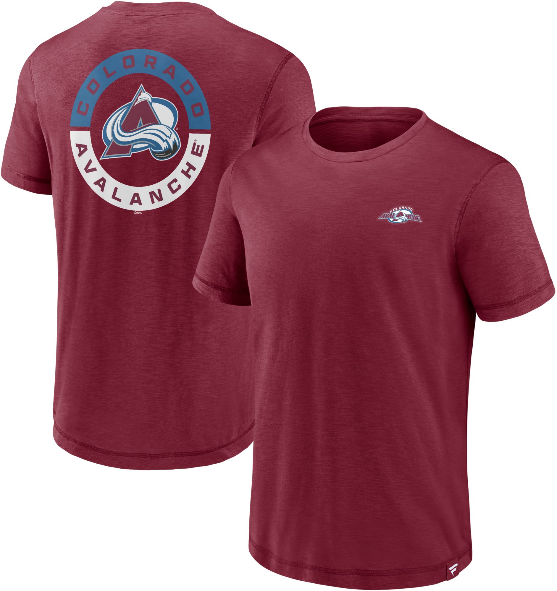 NHL Colorado Avalanche 2-Hit Logo Maroon T-Shirt
