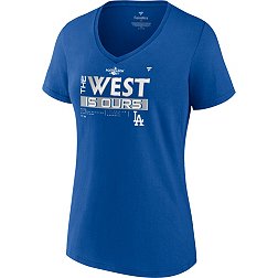 MLB Women's 2022 Division Champions Los Angeles Dodgers Locker Room T-Shirt