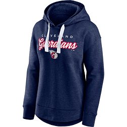 MLB Women's Cleveland Guardians Navy Pullover Hoodie