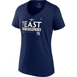MLB Women's New York Yankees 2022 Division Champions Locker Room V-Neck T-Shirt
