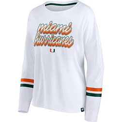 NCAA Women's Miami Hurricanes White Iconic Long Sleeve T-Shirt