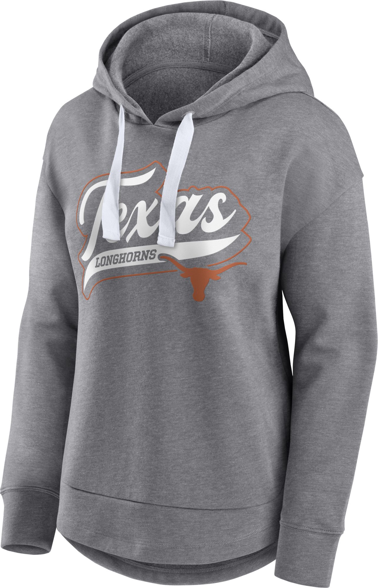 NCAA Women's Texas Longhorns Heathered Grey Pullover Hoodie