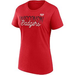 NCAA Women's Wisconsin Badgers Red Modern Crew T-Shirt