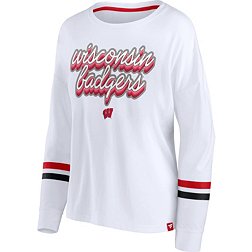 NCAA Women's Wisconsin Badgers White Iconic Long Sleeve T-Shirt