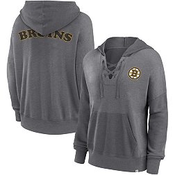 Boston Bruins Women's Hometown Collection Big Bad Bruins Tri-Blend V-Neck T- Shirt - Ash