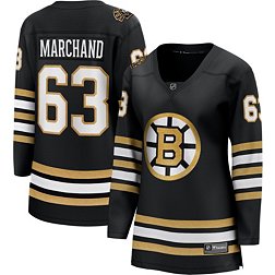 NHL Women's Boston Bruins Centennial Brad Marchand #63 Breakaway Home Replica Jersey