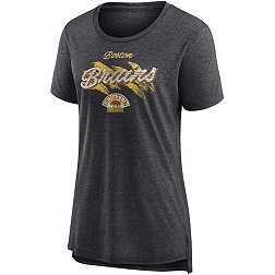 NHL Women's Boston Bruins Vintage Charcoal Tri-Blend T-Shirt
