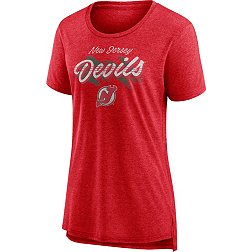NHL Women's New Jersey Devils Vintage Red Tri-Blend T-Shirt