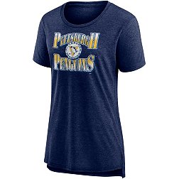 NHL Women's Pittsburgh Penguins Vintage Tri-Blend Navy T-Shirt