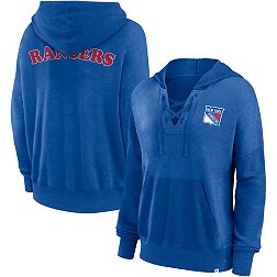 Women's Concepts Sport Royal New York Rangers Tri-Blend Mainstream Terry Short Sleeve Sweatshirt Top Size: Extra Large