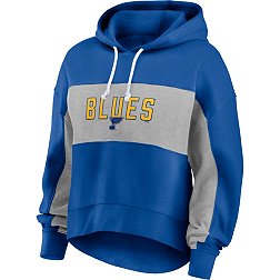 NHL Women's St. Louis Blues Filled Stat Sheet Blue Pullover Hoodie