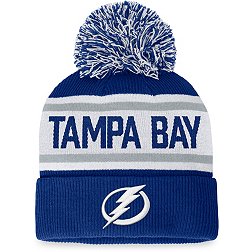 NHL Women's Tampa Bay Lightning Blue Pom Cuffed Beanie