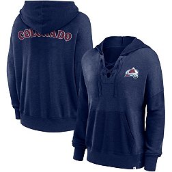 NHL Women's Colorado Avalanche Snow Wash Navy Pullover Hoodie