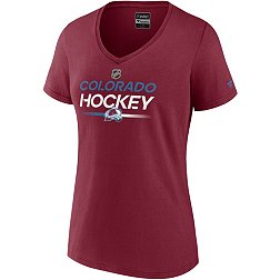 NHL Women's Colorado Avalanche 2023 Authentic Pro Prime Maroon T-Shirt