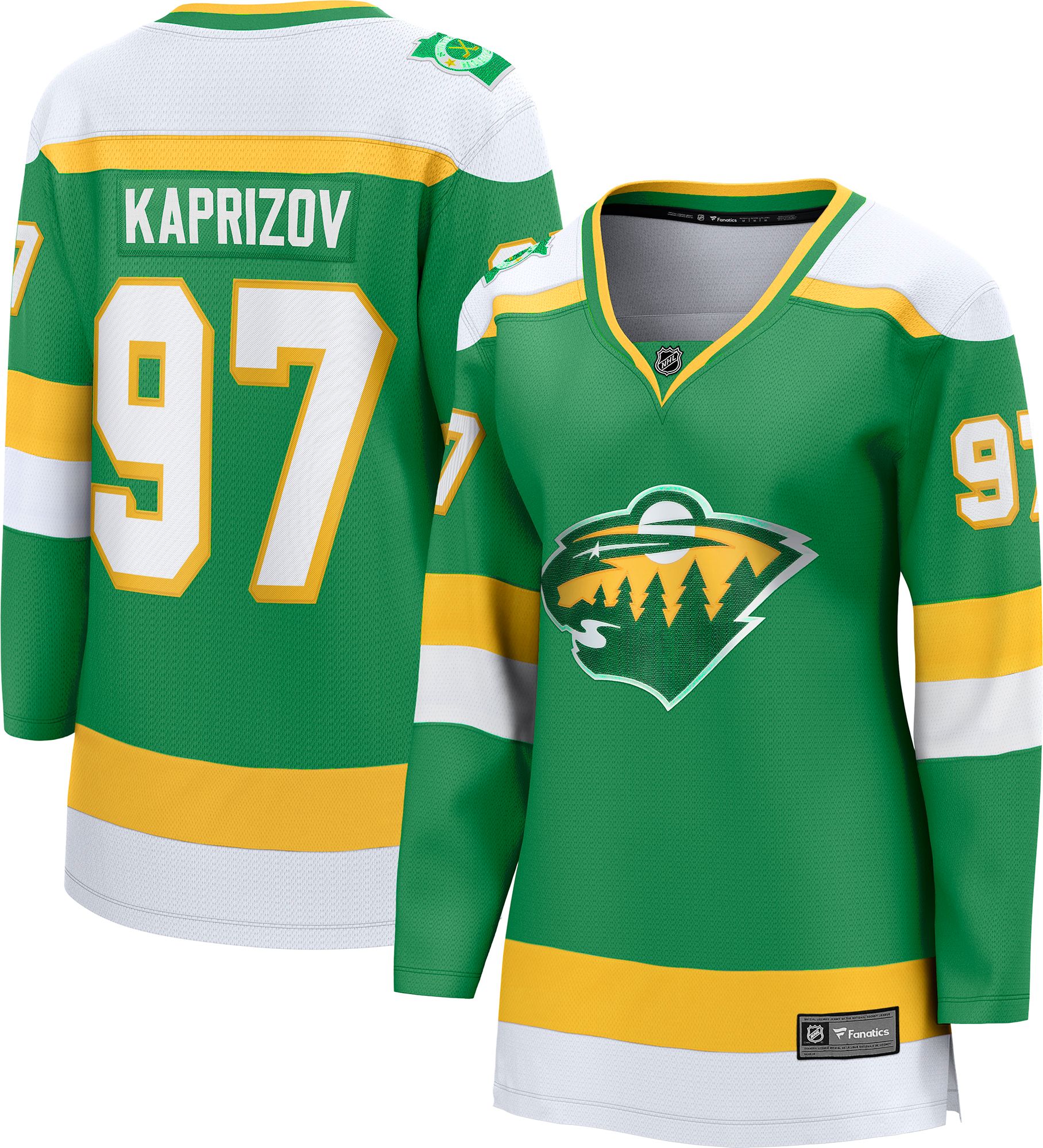 NHL Women's Minnesota Wild Kirill Kaprizov #97 Breakaway Alternate Replica Jersey