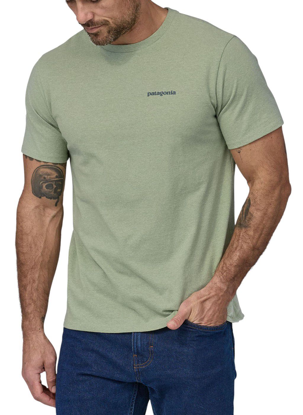 Patagonia Adult Fitz Roy Icon Responsibili-Tee T-Shirt, Men's, Medium, Salvia Green