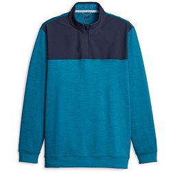 PUMA Men's Cloudspun Colorblock 1/4 Zip Golf Pullover