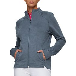 PUMA Women's Full Zip Cloudspun Heather Golf Jacket