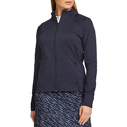 PUMA Women's Full Zip Cloudspun Heather Golf Jacket